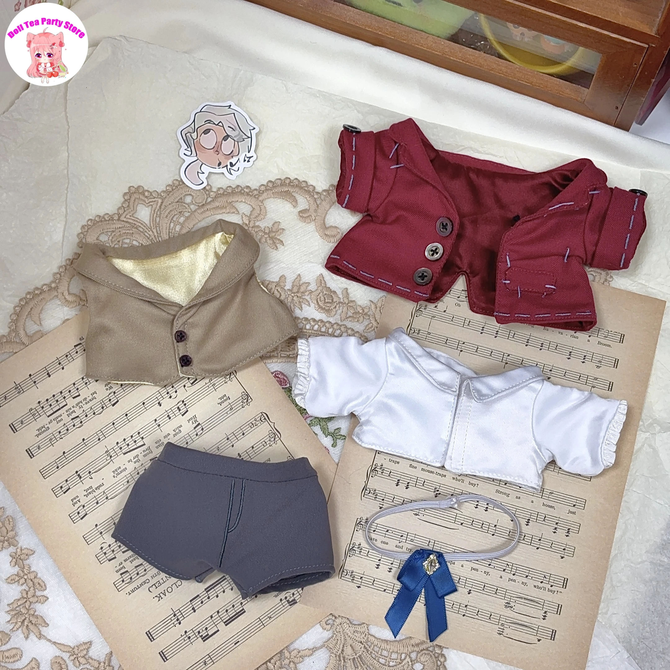 Anime Identity V Frederick Kreiburg Attributo Bel Ragazzo Peluche Corpo della bambola Vestire Vestiti Peluche Giocattoli Regalo di compleanno 20 cm