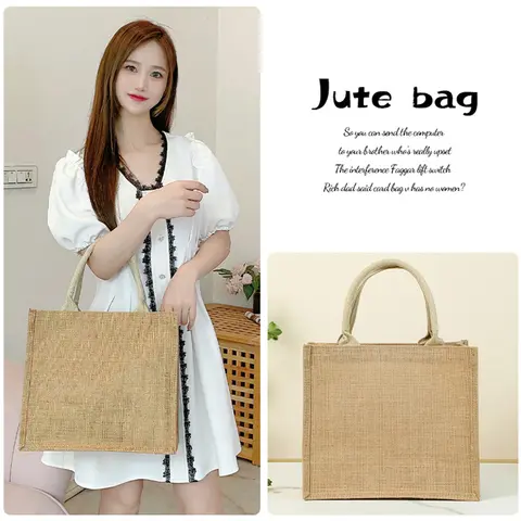 Het försäljning grossist 100 st/parti miljövänlig bomulls shoppingväska i canvas med anpassad tryckt logotyp 10 best sales specialdesignad strandväska - №10