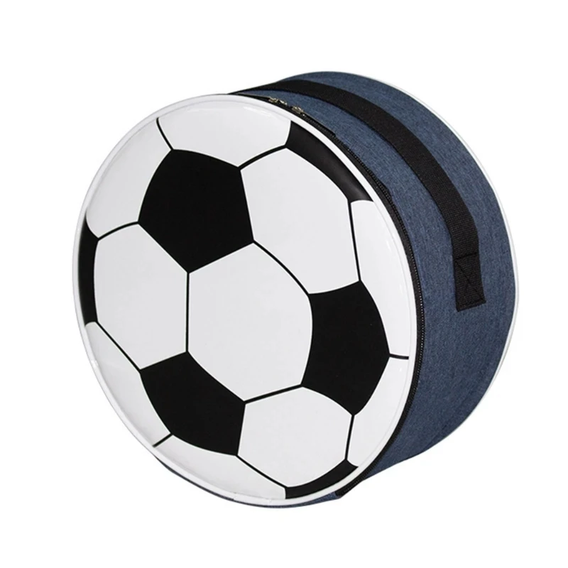 Kreative und lustige isolierte Fußball-Lunch-Tasche für Fußballfans, Männer und Frauen, kühle Lunch-Tasche, Lunchbox, Tragetasche für Schulmädchen – Detail 17