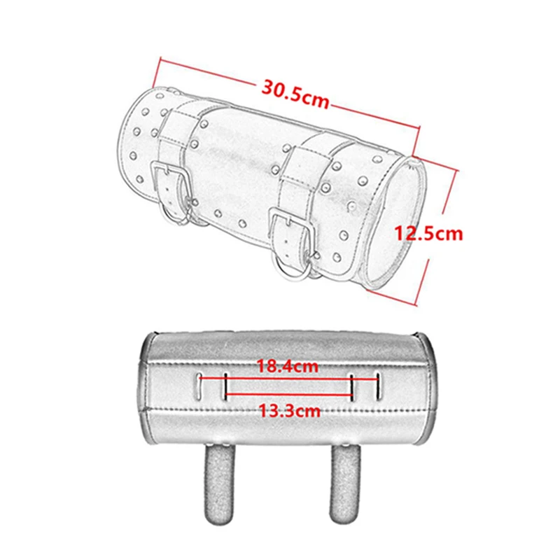 Motorcycle Fork Bag Saddlebags Luggage Storage Pouch Tool Bag Storage Pouch Waterproof Saddle Bag PU For Harley Kawasaki Yamaha