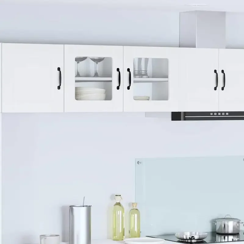 Armoire murale en verre PORTO Blanc 80 x 31 x 40 cm