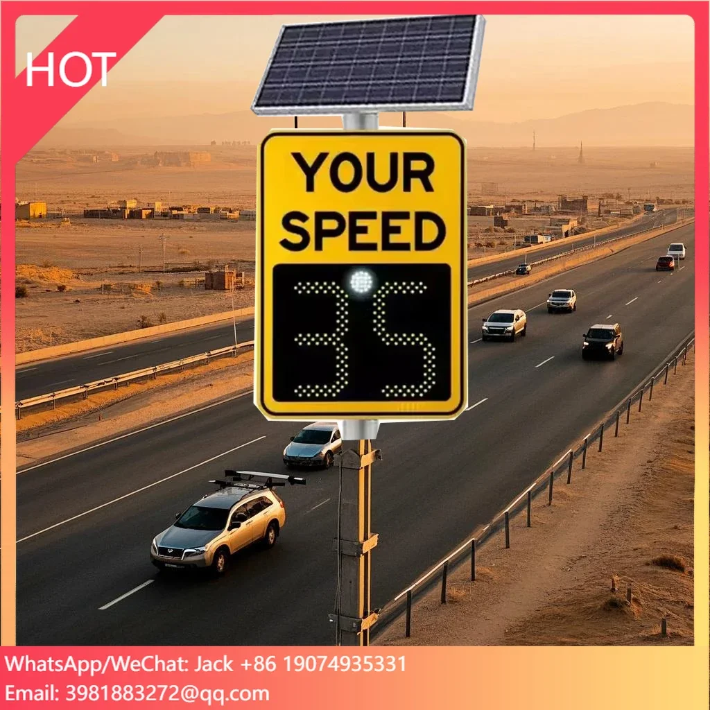 Speed Limit Radar Detector Traffic Sign Of Radar Speed For Road Safety With Good Price Accept Do OEM