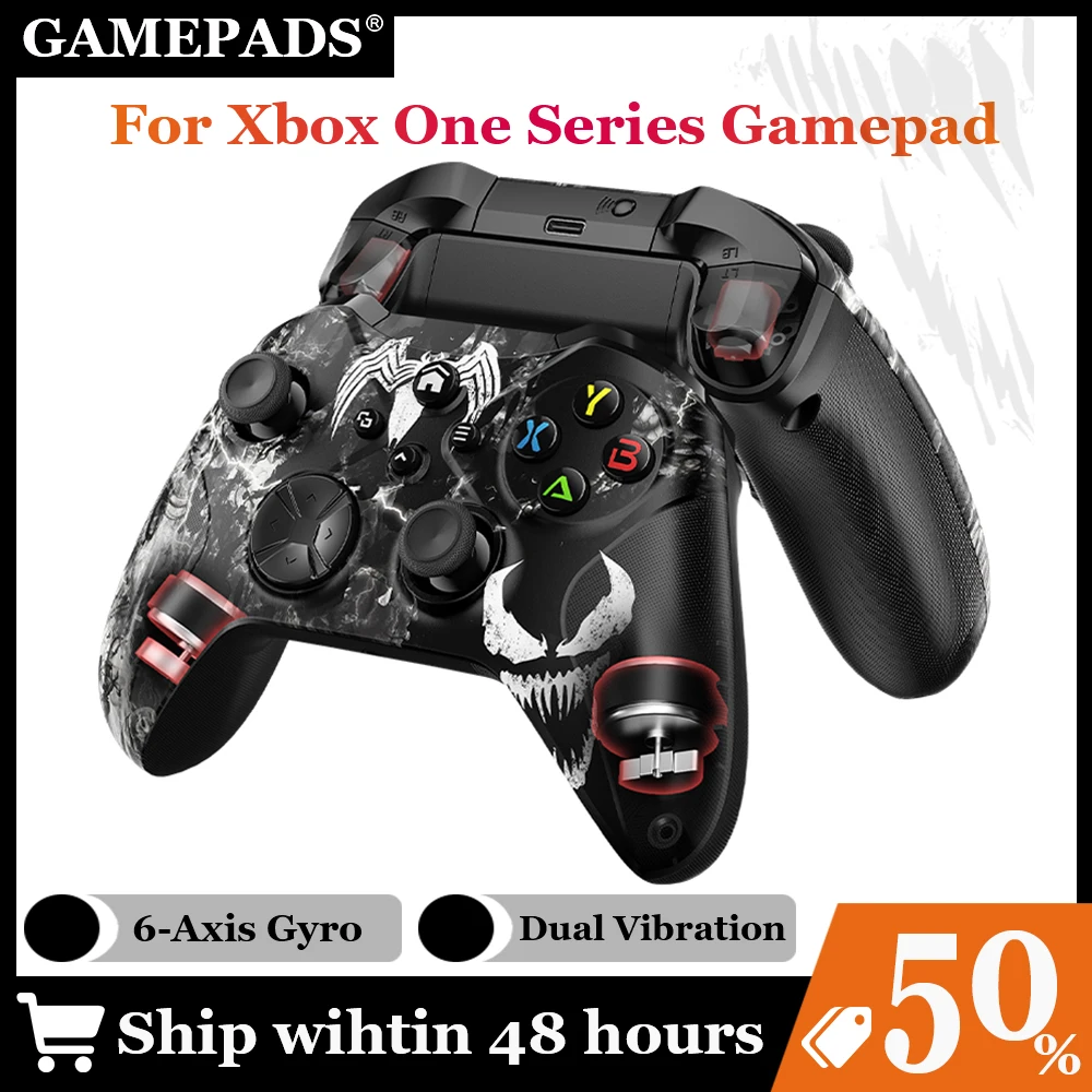 Manette de jeu avec capteur gyroscopique 6 axes, Joystick sans fil WiFi, Compatible avec Xbox One, Xbox Series X/S Pc Gemapad
