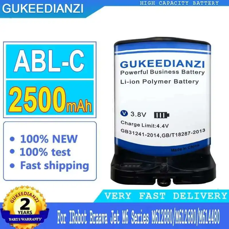 

Robot Cleaner Battery Abl-C 2500Mah For Irobot Braava Jet M6 Series M612880 M612680 M614480