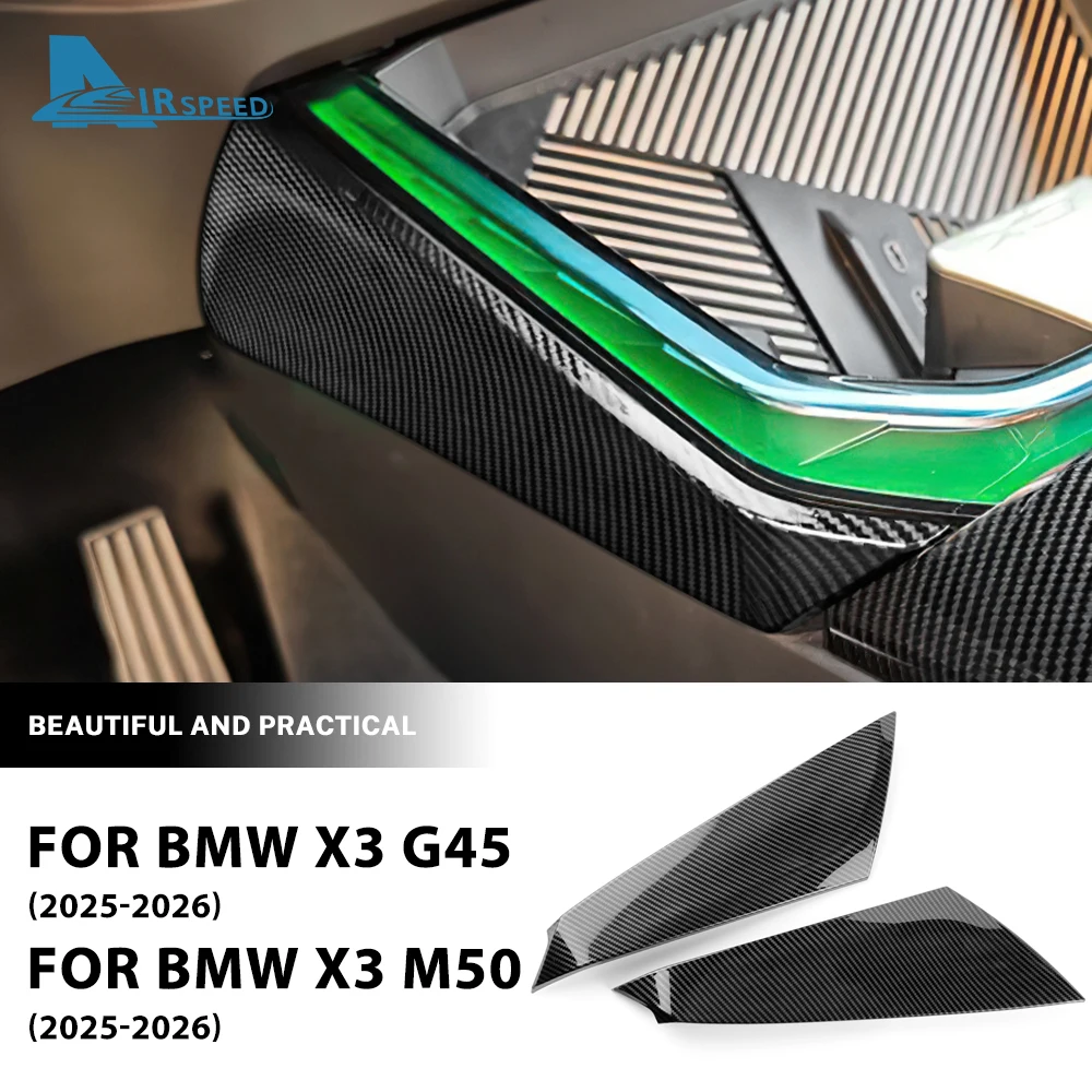 

Для BMW X3 G45 M50 2025 2026 Автомобильная центральная консоль, панель переключения передач, накладка, рамка, наклейка, тюнинг, интерьер, АБС, углеродное волокно