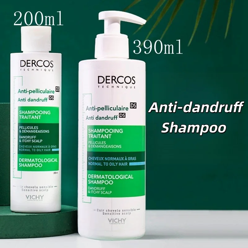 

Vichy Dercos Шампунь против зуда Контроль жирности Пушистый Успокаивающий Увлажняющий Гладкая поврежденная зеленая этикетка Уход за кожей головы Глубоко очищает