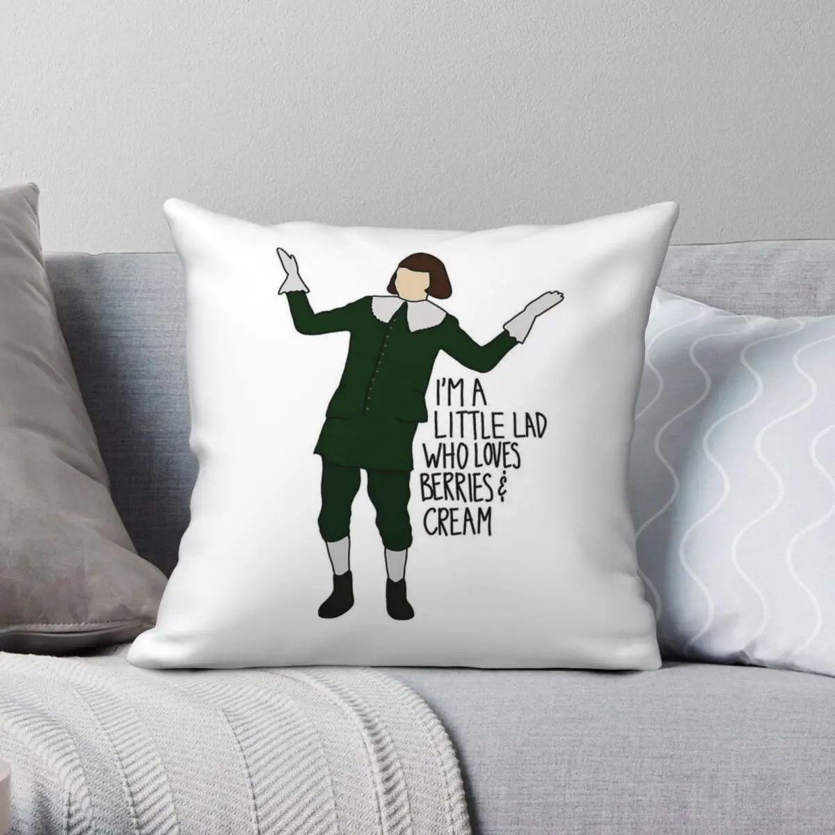 

Квадратная наволочка с ягодами и кремом Little Lad, Полиэстеровая льняная бархатная Подушка на молнии с принтом, искусственная кожа, 18 дюймов