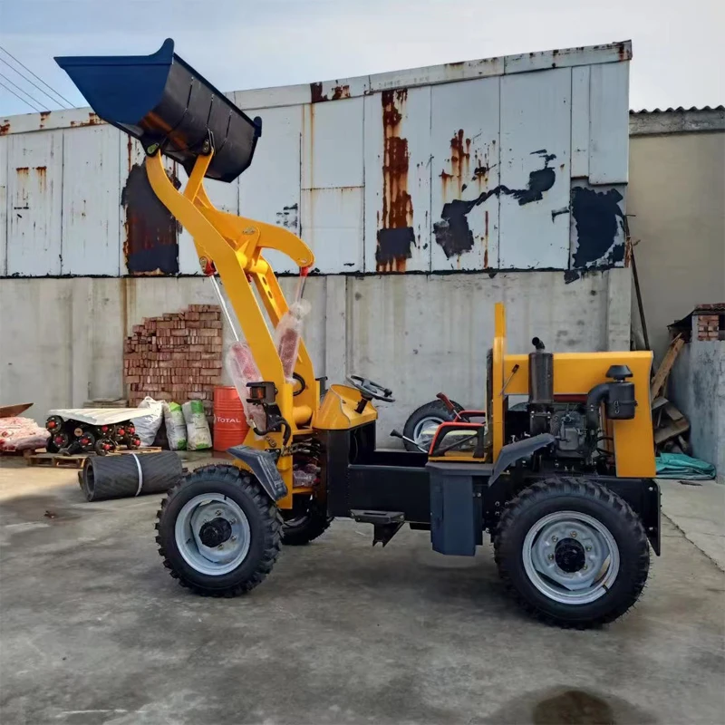 25hp Engineering Construction Site Sand and Gravel Agricultural Loader Diesel Hydraulic Four-wheel Drive Small Forklift