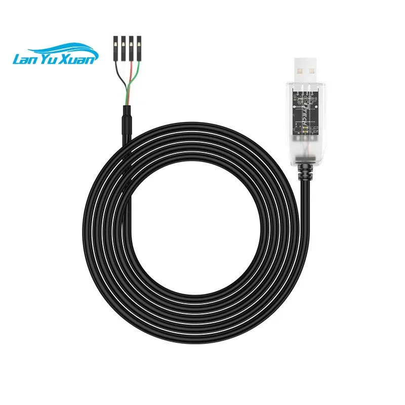 DTECH 1.8m USB Programming Debug Console Cable 3.3V USB to Uart TTL Serial Cable With 4P Header