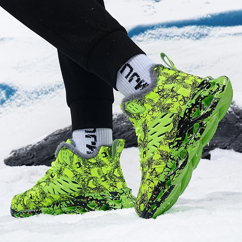 

Мужские кроссовки с рисунком, износостойкие уютные мужские кроссовки на платформе, мужская обувь, трендовая дышащая повседневная обувь, легкие кроссовки