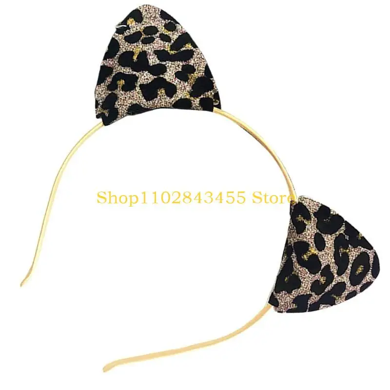 49mc-leoparard-cats-Ушная-повязка-на-голову-для-повседневной-и-официальной-смешной-сверкающей-ролевой-волос-с-ухой