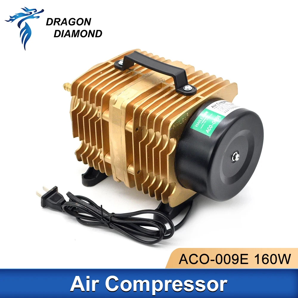 160W Co2 Laser Air Assist Compressor 220V Electrical Magnetic Pump For Co2 Laser Engraving Cutting Machine ACO-009E