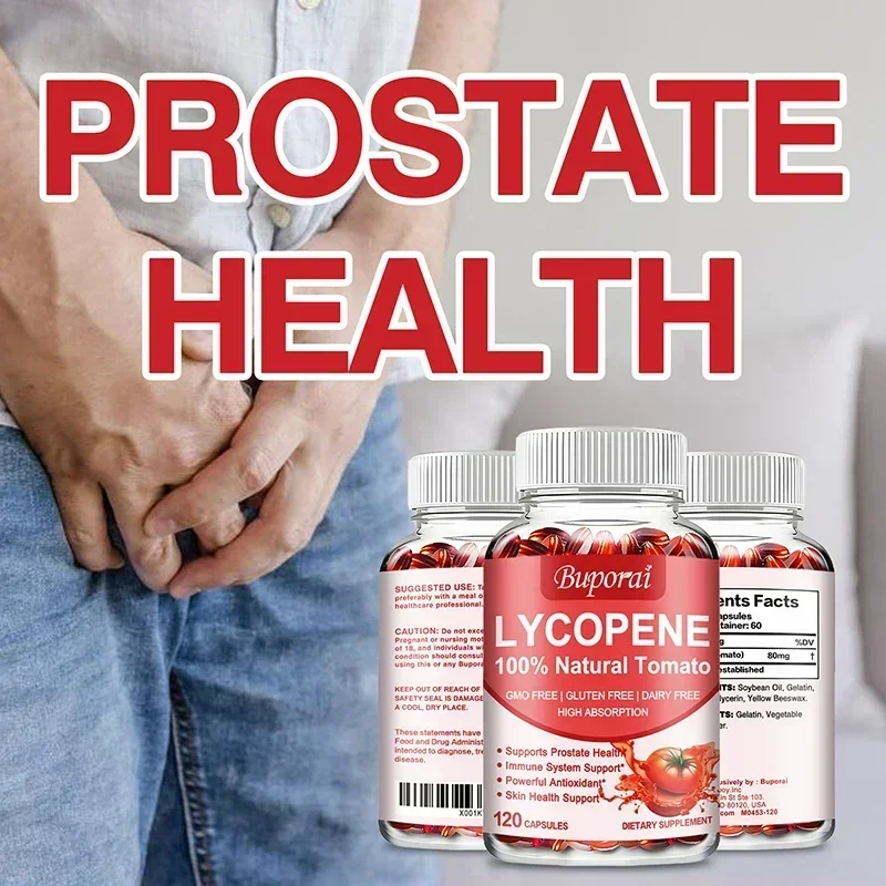 

Lycopene Capsules - Prostate Health, Urinary Tract Health, Immunity, Urinary Tract Infection Supplement