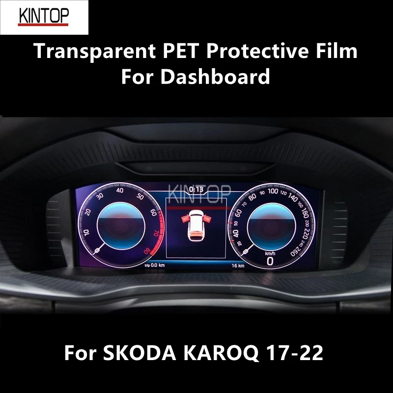 

For SKODA KAROQ 17-22 Dashboard Transparent PET Protective Film Anti-scratch Repair Film Accessories Refit