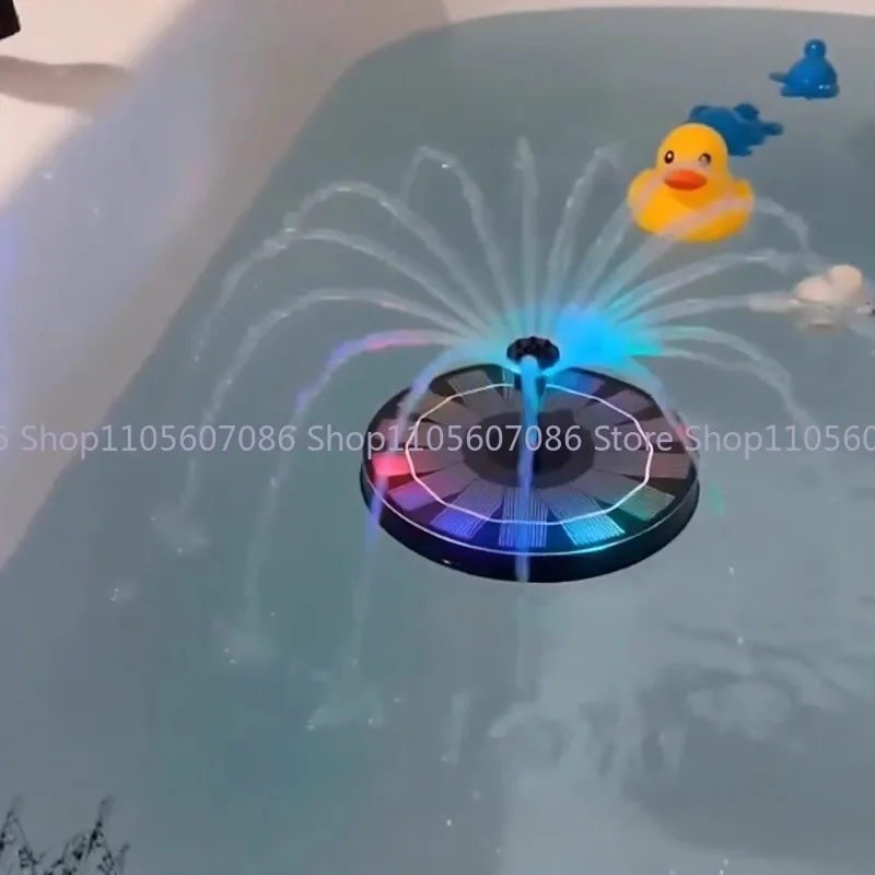 Solar Bathtub Floating with A Glowing Loop Floating Toy