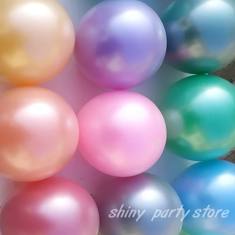 Inflatable Helium Balloons, Colorful Pearl Balloon, Birthday Party, Wedding, Festival Decoration Supplies, 5-12Inch, 20 Pcs