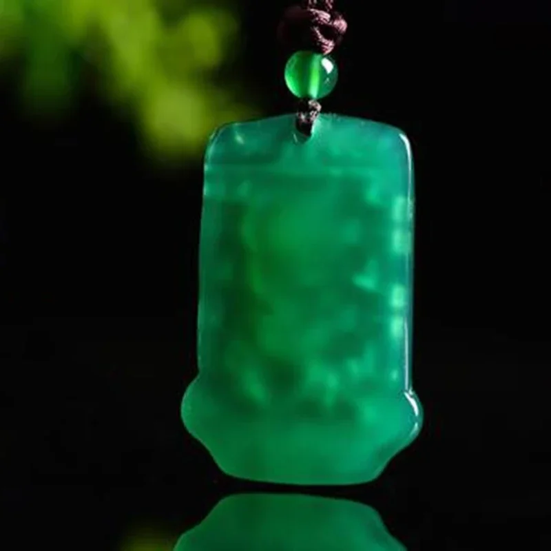 Natural Green Agate Abacus Pi xiu Pendant Jewelry  Lucky Exorcise evil spirits Auspicious Amulet Jade Pendant Fine Jewelry