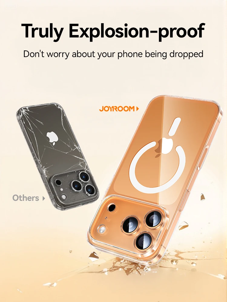 Etui Joyroom do iPhone 17 Pro Max przezroczyste, kompatybilne z Magsafe, odporne na żółknięcie, magnetyczne, twarde, przezroczyste etui do iPhone 17. — zdjęcie produktu 3