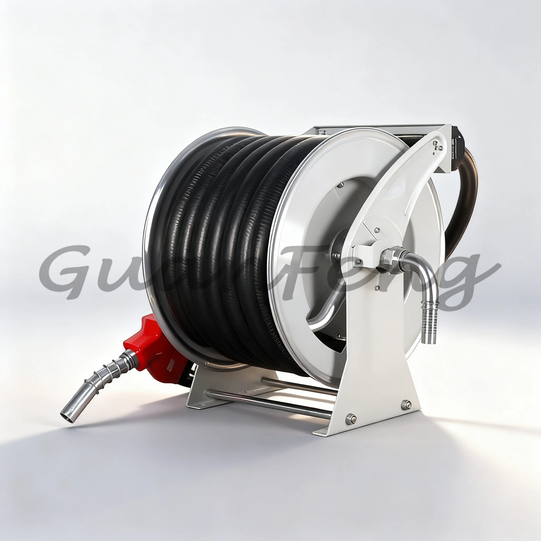 6 Inch Automatic Retractable Fuel Dispenser Hose Reel, 10m /15m Water  Hose
