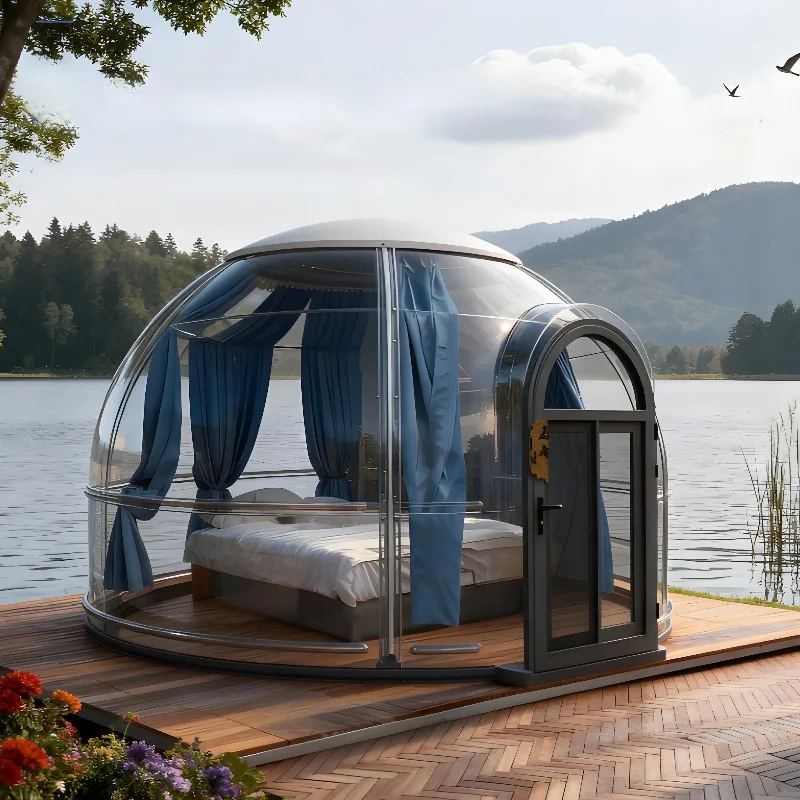 Heavy Duty Transparent Inflatable Bubble House Dome Tent for Outdoor Glamping Resort Camping Backyard Use