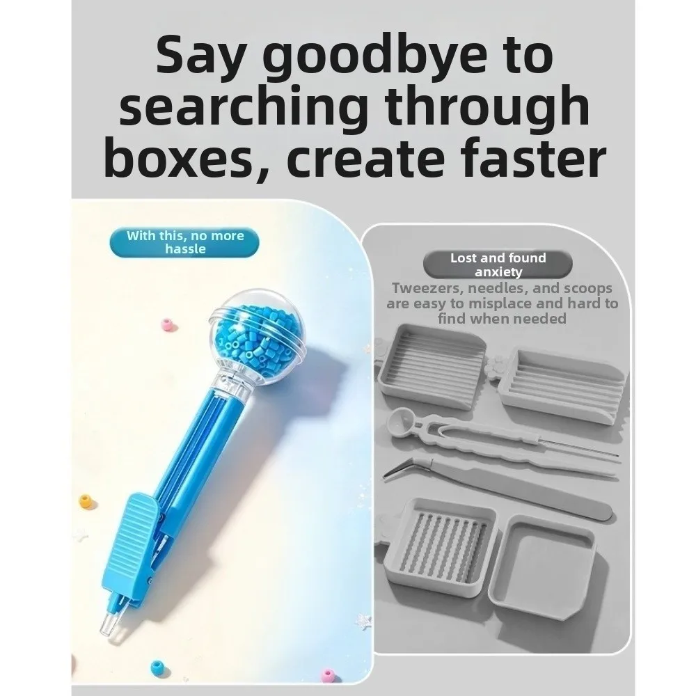 Automatic Fuse Bead Pen 2.6mm Tip Efficient Press-Type Bead Pen Ergonomic Creative Bead Positioning Pen Beading Project