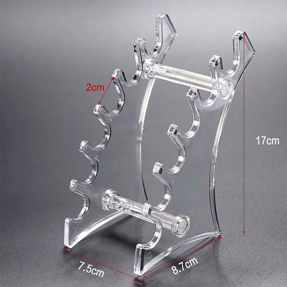 Brackets Pen Holder Organizer Nail Brush Stand Household Display Transparent Office