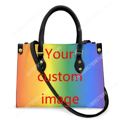 Custom Your Name Image Handbgag Vintage Small Shoulder Bag Fashion Crossbody Body Bags PU Leather Top Handle Clutch Personalized