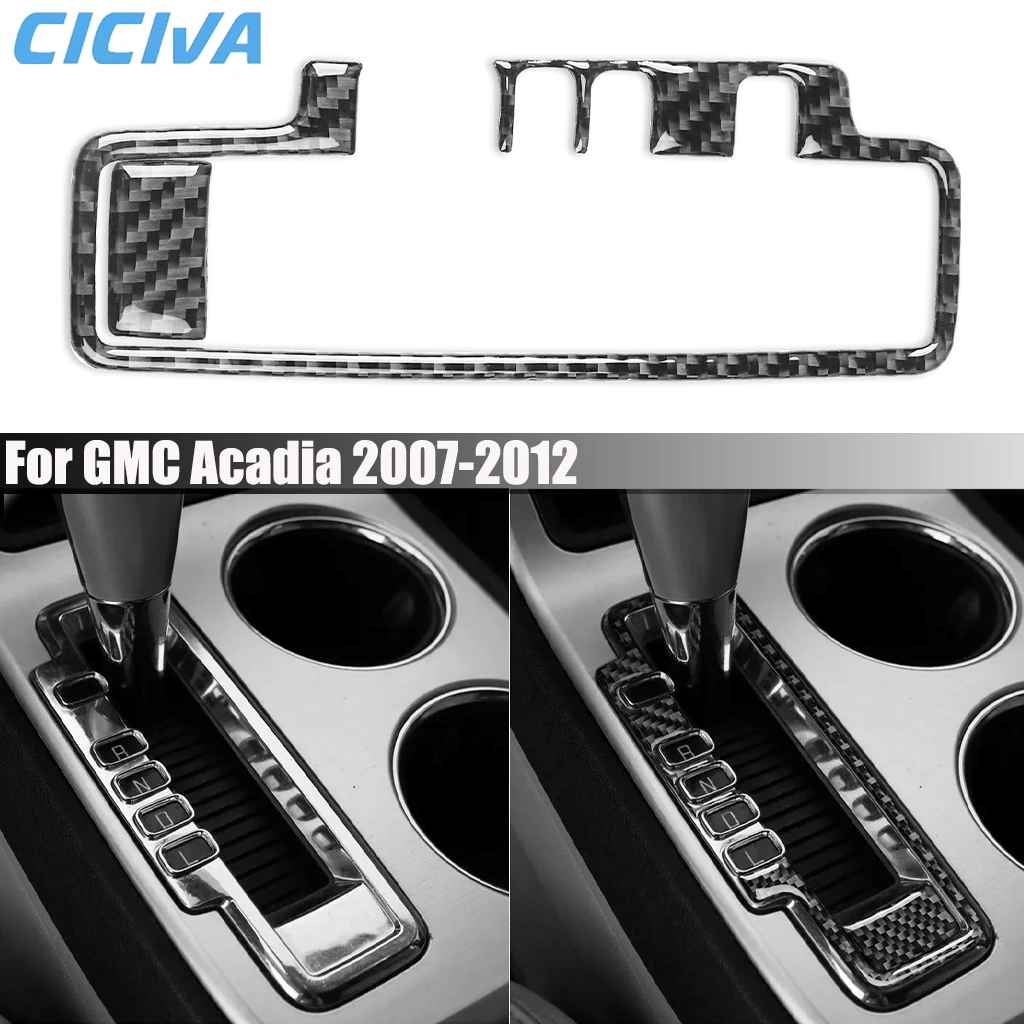 

Carbon Fiber Car Accessories Center Console Gear Shift Panel Interior Cover Trim Modified Sticker For GMC Acadia 2007-2012