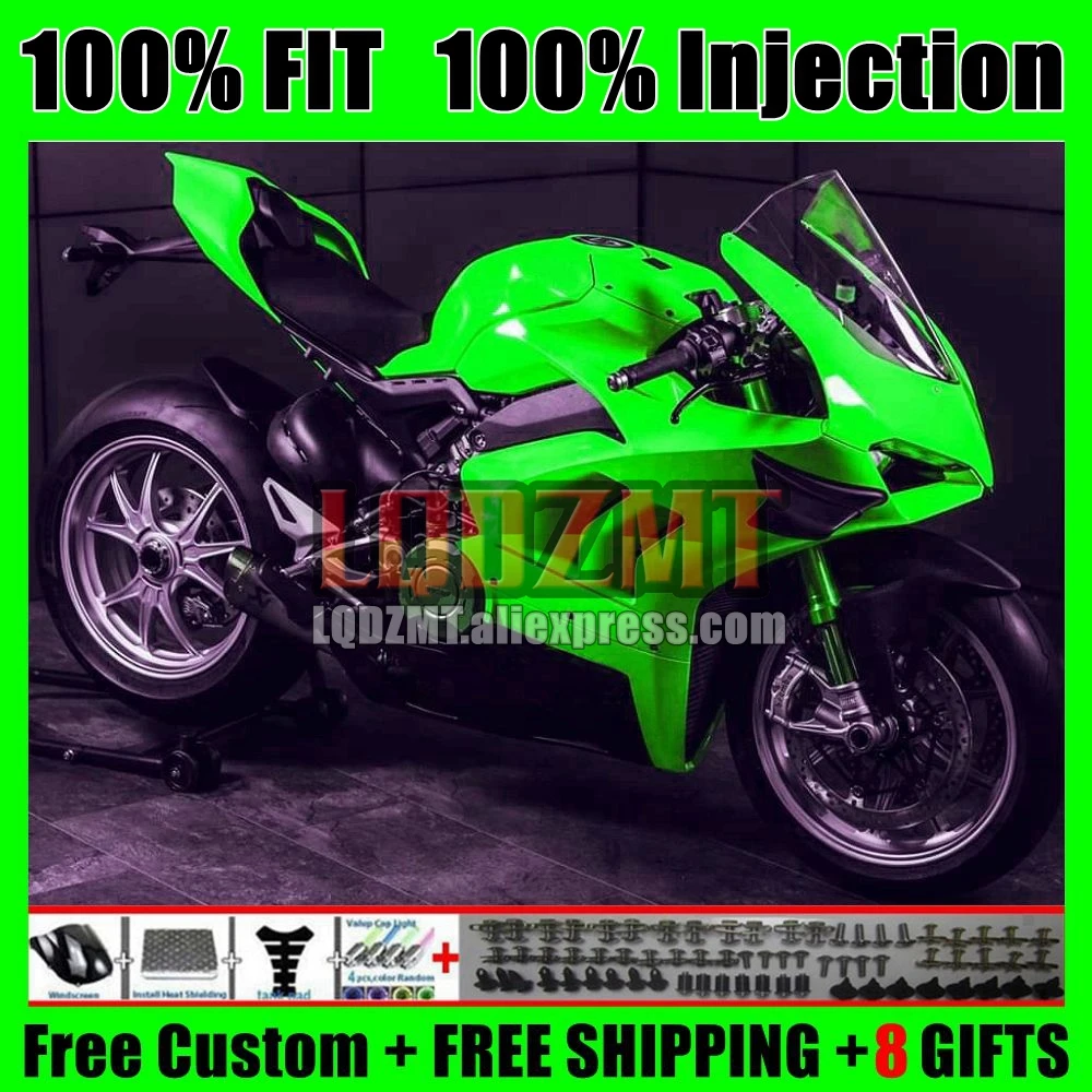 Injection Fairing For DUCATI Panigale V4S V4R V4 V 4 S R 2023-2024 129No.54 V4-S V4-R Light Green 23 24 2023 2024 OEM Body Kit