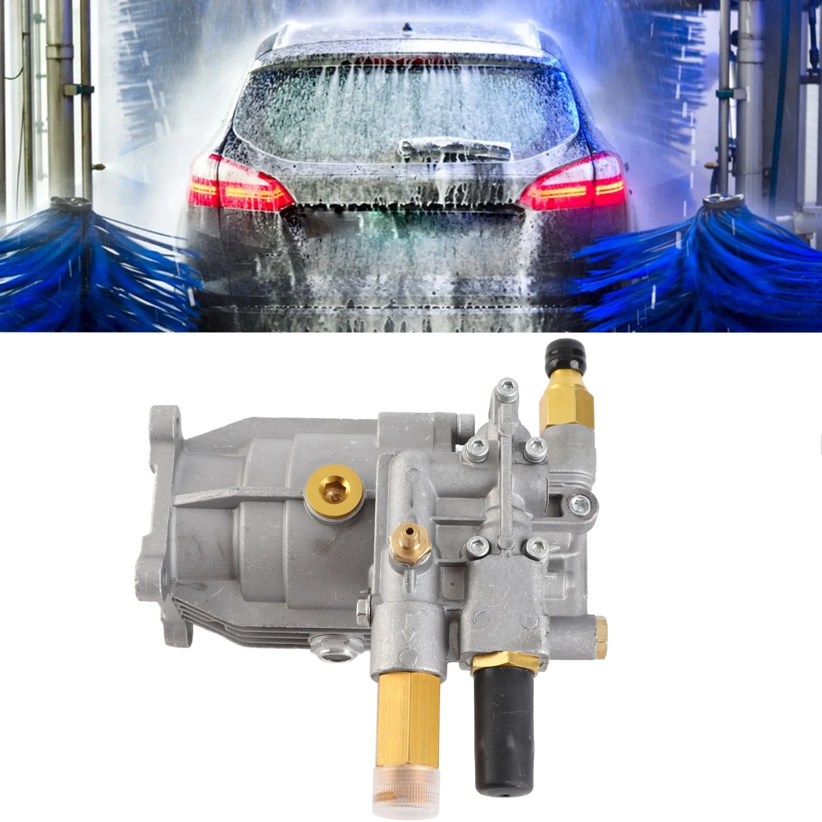 High Pressure Washer Pump 3/4in Horizontal Shaft 2610-3000PSI 2.2-2.4GPM Power Washing Machine for Cleaning Equipment