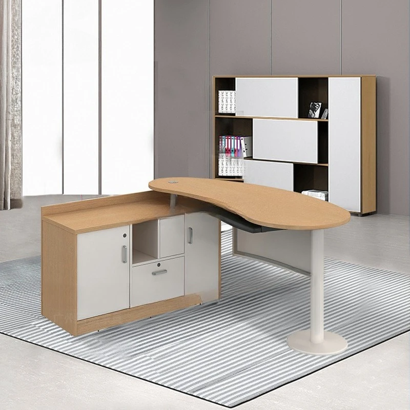 Hospital office furniture Wooden doctor's desk Receiving desk Wooden computer desk