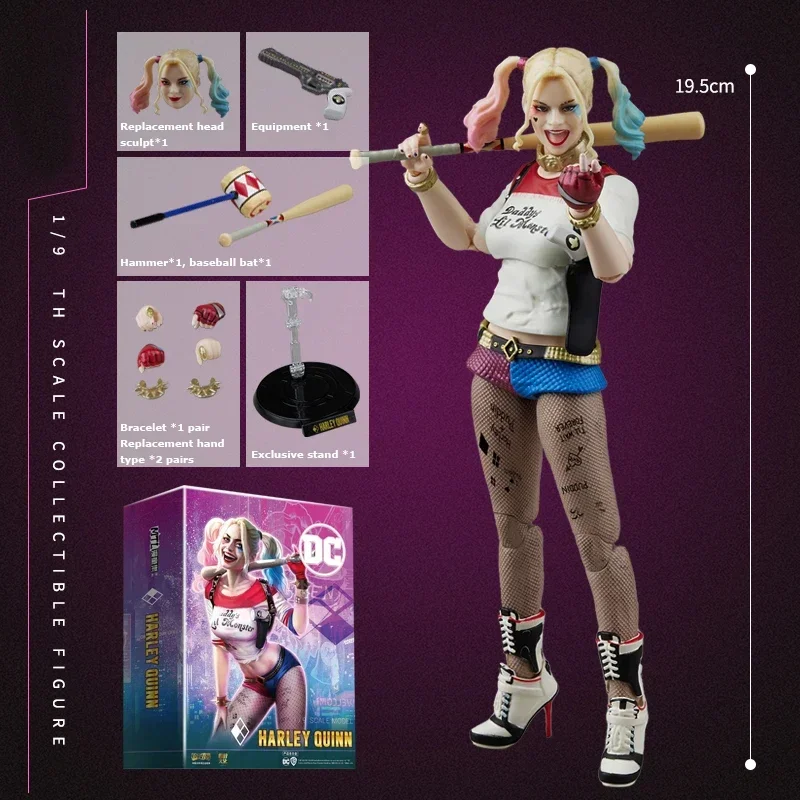 Fondjoy DC Harley Quinn 1/9 Scale Action Figure Genuine Model Anime Characters Harley Quinn Model Collectible Toys Boys Gifts