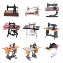 Casa delle bambole miniature 1/12 Mini lega squisita Mini macchina da cucire Mini macchina da cucire in lega 1:12 scala casa delle bambole decorazione fai da te