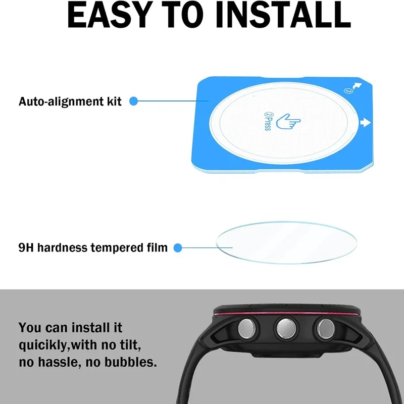 1-2 Pieces Easy To Install Tempered Glass Film For Garmin Fenix 8 43/47mm 51mm High Definition Scratch-resistant Protective Film