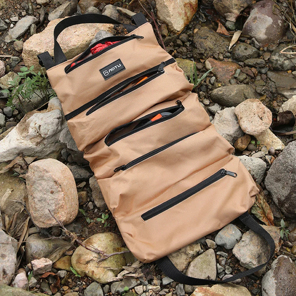 

Multi-Purpose Tool Organizer Foldable Storage Bag Compact Design For Travel Camping Outdoor Use For Vehicle Storage