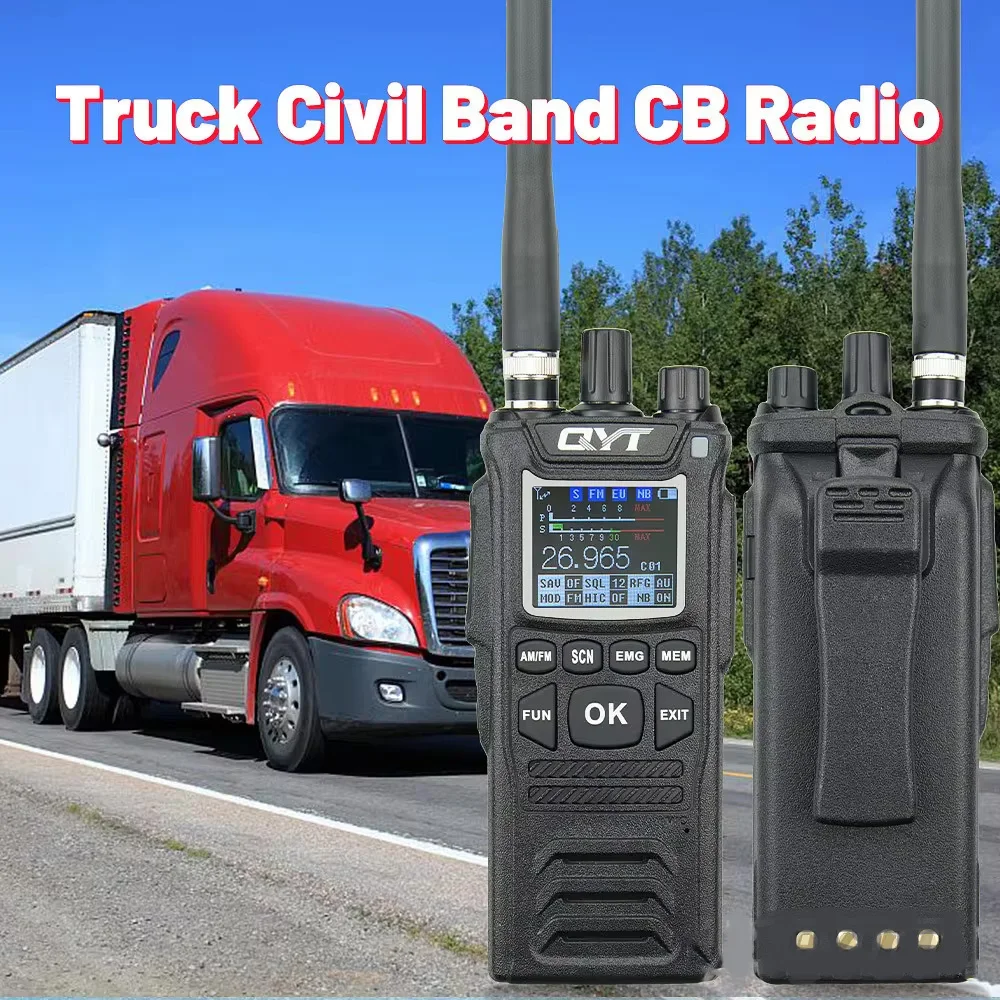 New! CB Radio CB-58 26.965-27.405MHz FM AM Mode Citizen Band Radio 27MHz Handheld Walkie Talkie With 4100mAh CB Radio