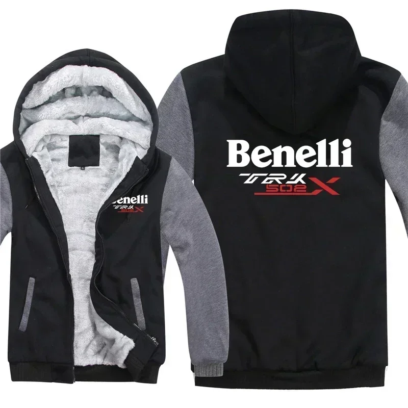 Nuevas sudaderas con capucha Benelli TRK 502X para hombre, abrigo de invierno cálido de lana, sudaderas Benelli TRK 01Jacket10