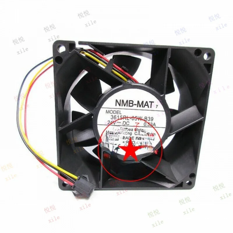 

L L FOR NMB 9CM 9038 3615RL-05W-B39 24V 0.53A Gale Volume Inverter Cooling Fan
