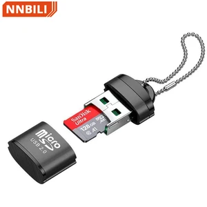 Pembaca kartu mini paduan aluminium Kartu microsd / TF / kartu memori ponsel pembaca kartu 2.0 berkecepatan tinggi 12 pembaca kartu sandisk penjualan terbaik - №