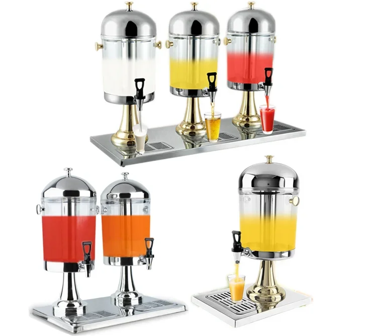 

«для горячей продажи в отеле и ресторане», 8 л, 16 л, 24 л, золотой диспенсер для сока из нержавеющей стали с деревом