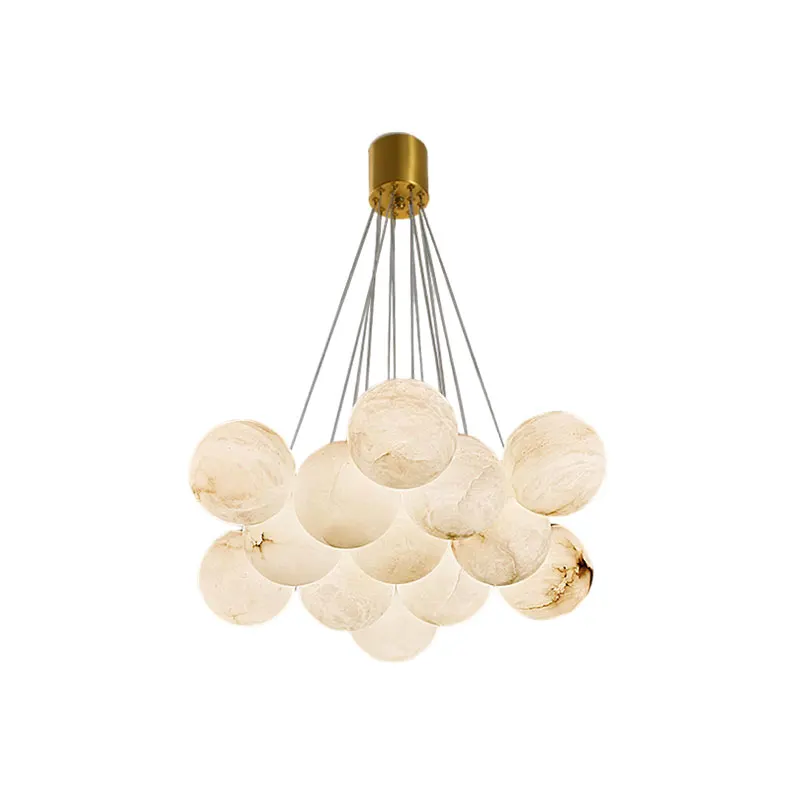 2024 Trendy G9 LED Marble Bouquet Gold Chrome Black Ceiling Chandelier Lighting Lustres Hanging Lamps Chrome For Living Room