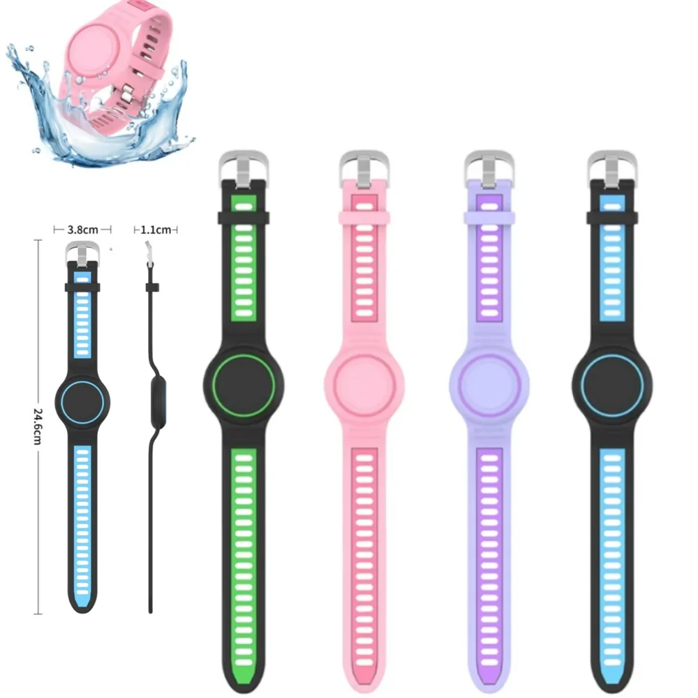 

Silicone Kid Wristband For Apple AirTag Silicone Strap Lightweight Holder Kids Watch Bracelet Waterproof Children Watch Band