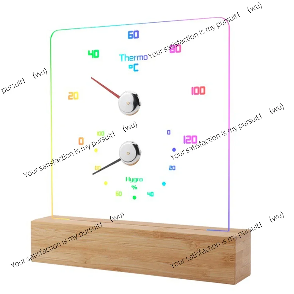 2in1 Sauna Thermometer Hygrometer with LED Light for Accurate Temperature and Humidity Monitoring in Sauna Rooms