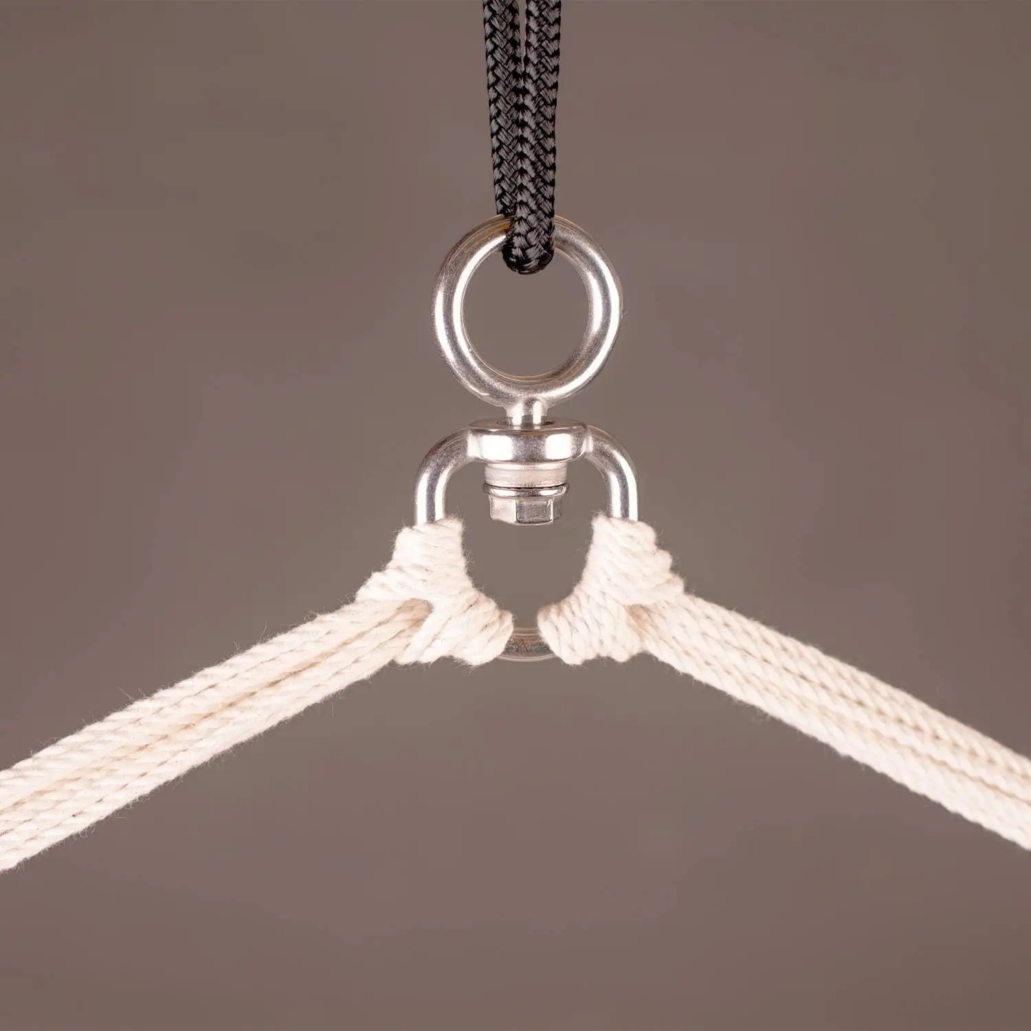 LASIESTA Large Habana Cotton Hammock Chair & Casa Mount w/Suspension Kit - Indoor/Outdoor Swing