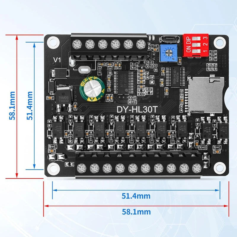 30W Digital Voice Recorder Module With Playback - High-Fidelity Sound Control, Supports TF Card WAV DC 12V 24V MP3
