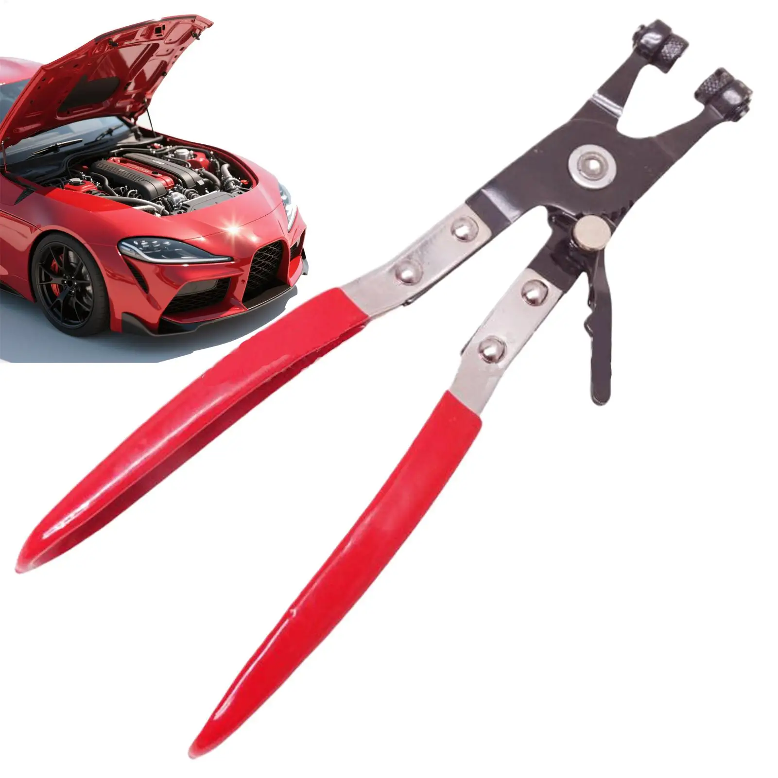 

Terminal Clamping Pliers Straight-Type Hose Pliers Automotive Vehicle Repair Disconnect Tool For Heat Radiating Oil Pipes