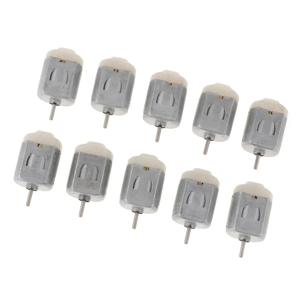 10pcs Miniature 1-6v Small 130 DC Motor Car Four-Wheel Drive Motor Model