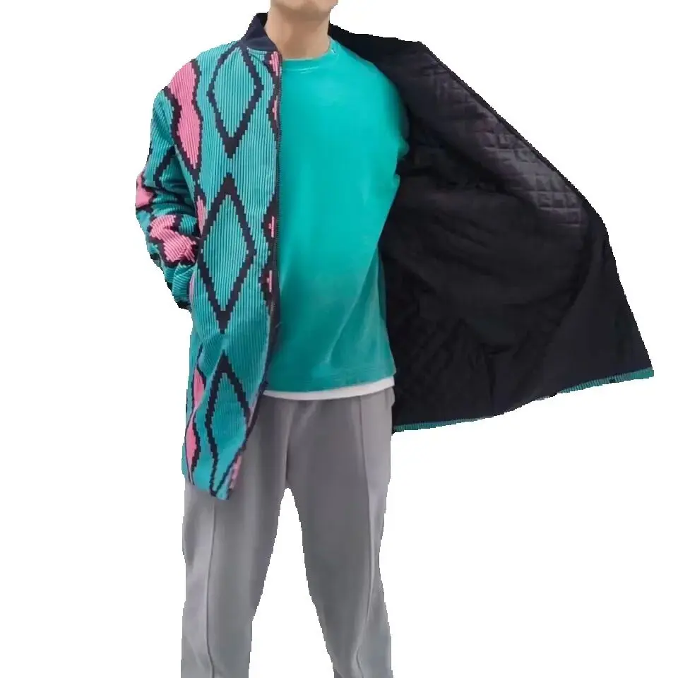 

Original Design African Print Men's Cotton-Padded Jacket Tailored Nigerian Fashion Winter Colorful Male Thickened liner Jacket