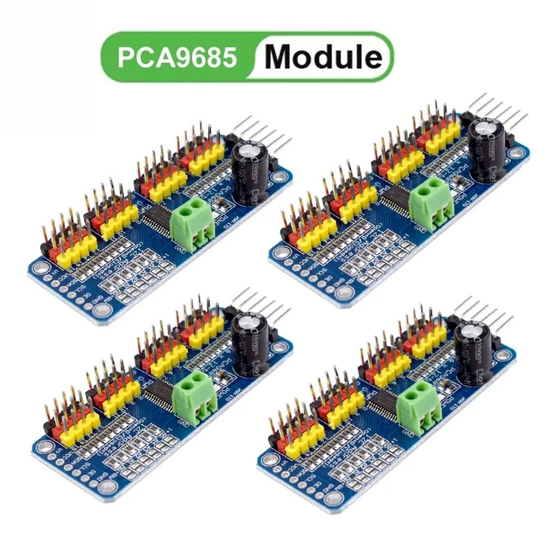 1-10PCS PCA9685 Robot Controller IIC Interface 16 Channel 12-Bit PWM Servo Motor Driver Board for Arduino Robot/ Raspberry Pi