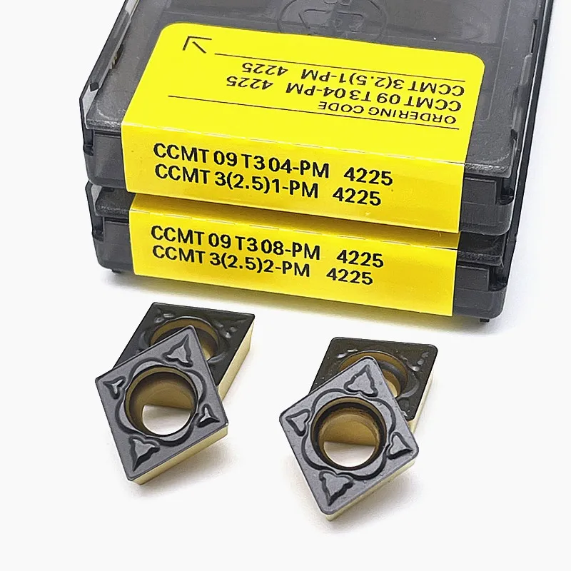 内部旋盤用ツールccmt09t304 pm 4225超硬インサート,内部回転工具,金属旋盤用,高品質,ccmt 09t308 pm4225